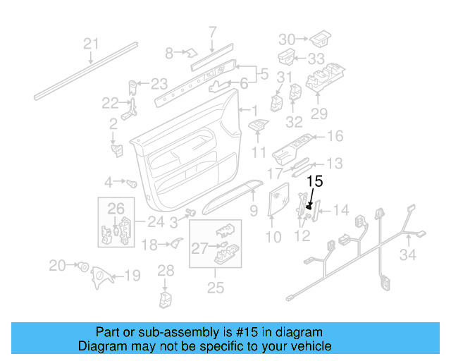 Insert Panel Clip 7L6-857-942 - View 13