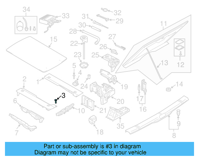 Side Trim Panel Screw N-090-232-2 - View 3