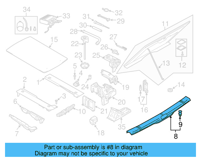 Sill Trim 7L6-863-459-G-71N - View 2
