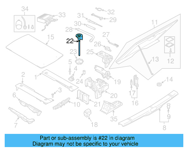 Mount Bolt 7L0-601-233-B - View 2