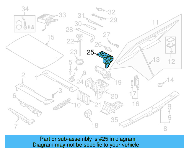 Tool Compartment 7L0-012-113-A - View 3