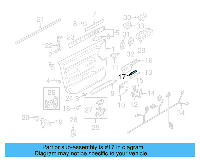Switch Panel Cover 7L6-867-553-A-6C3 - View 3