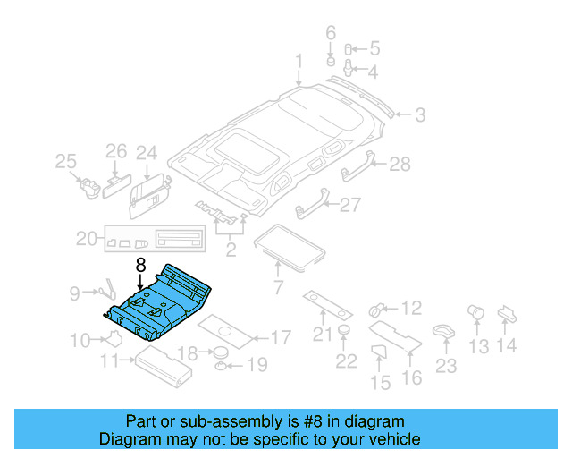 Overhead Console 7L6-867-508-D-7G8 - View 3