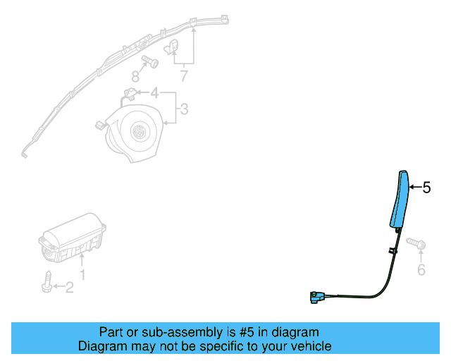 Ft Seat Air Bag 561-880-241-A - View 2
