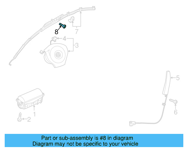 Head Air Bag Bolt WHT-004-633 - View 20