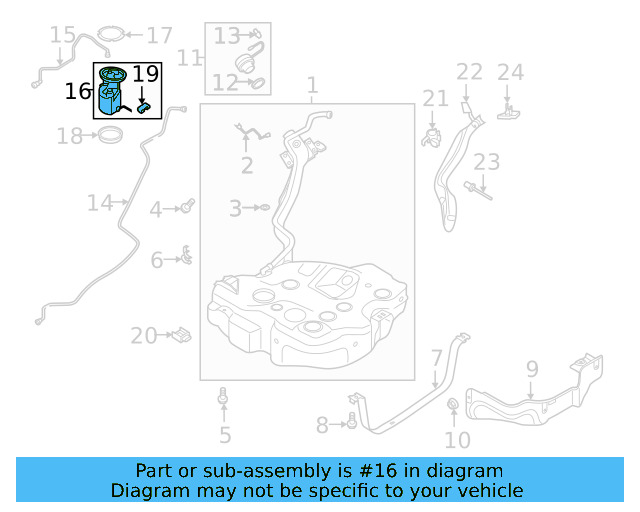 Fuel Pump Assembly 5QM-919-051-H - View 12