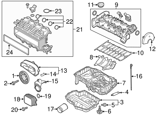 Upper Oil Pan Sealer D-176-501-A1 - View 57