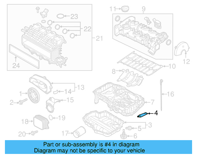 Upper Oil Pan Sealer D-176-501-A1 - View 58