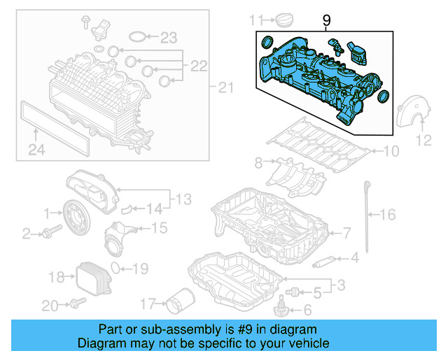 Valve Cover 04E-103-469-AM - View 3