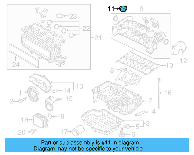 Filler Cap 04E-103-485-B - View 9