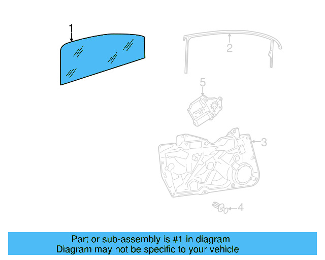 Door Glass 5K4-845-201-B - View 7