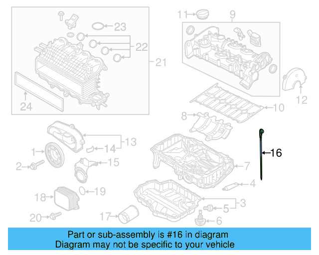 Dipstick 04E-115-611-AC - View 16