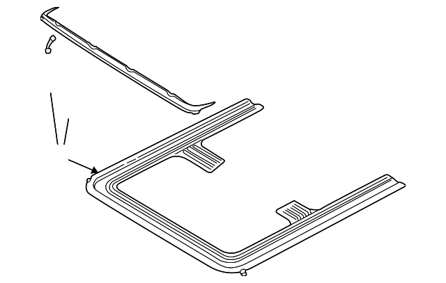 Sunroof Frame 8D9-877-049-D - View 2