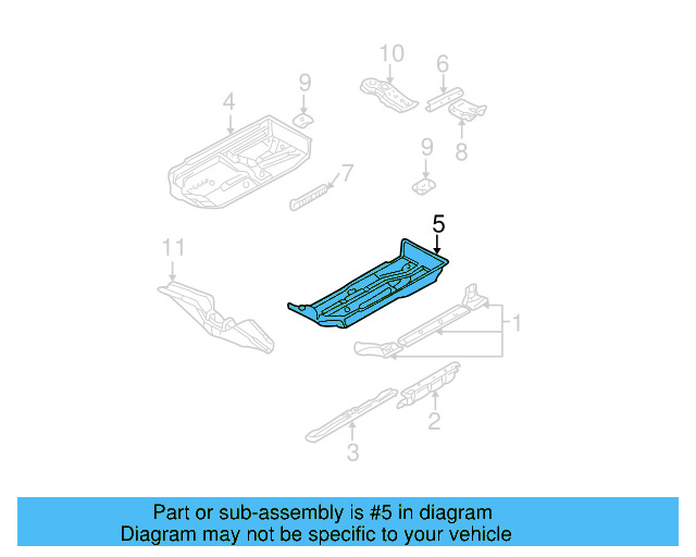Floor Pan 1J0-803-205 - View 18