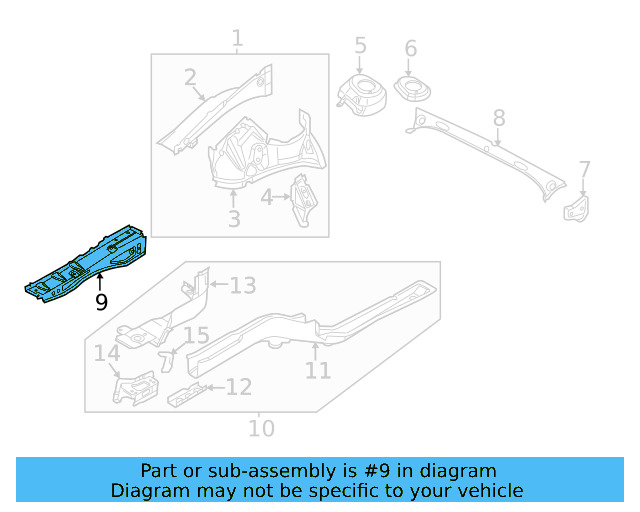 Upper Rail 561-810-135-E - View 5