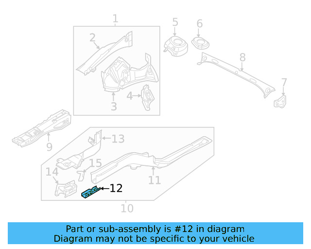 Rail Reinforced 5C0-803-871 - View 14