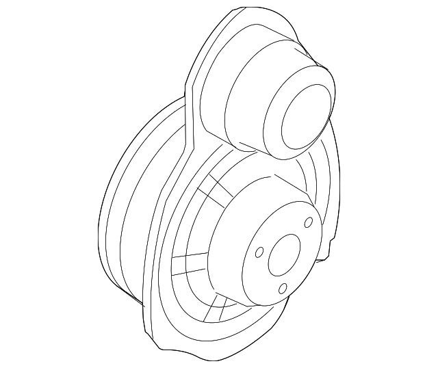 Rear Dr Speaker 3C0-035-453-B - View 13