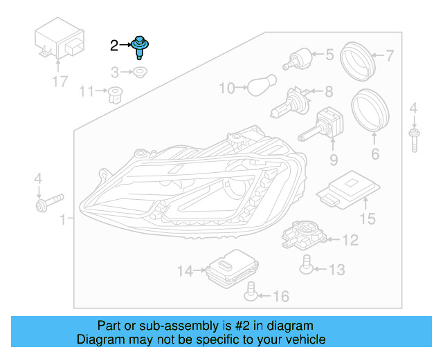 Headlamp Assembly Screw N-906-833-02 - View 26