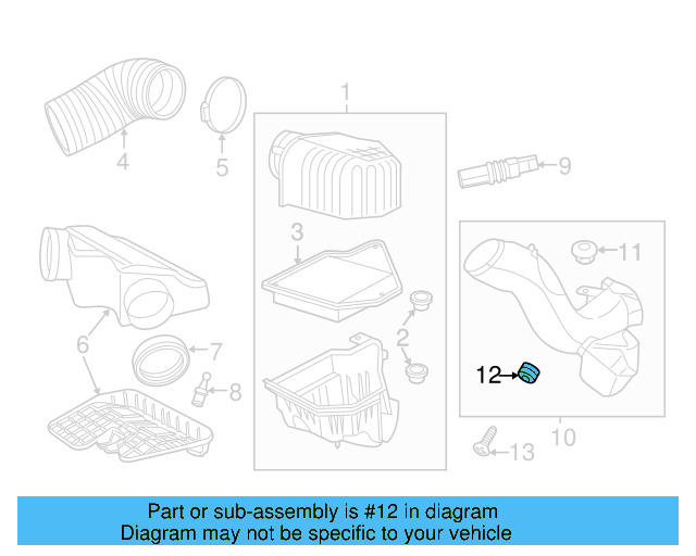Intake Duct Bushing 7B0-129-734 - View 2
