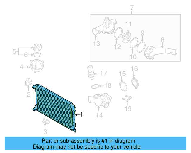 Radiator 1K0-121-251-CJ - View 9