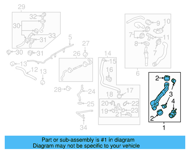Upper Hose 1KM-122-101-B - View 4