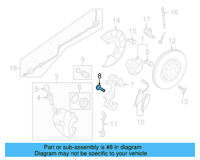 Caliper Mount Bolt N-909-488-02 - View 12
