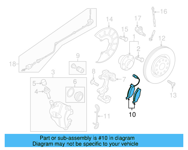 Brake Lining Front 5K0-698-151-B - View 13