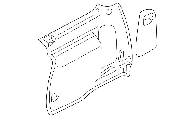 Rear Body Trim 1J5-863-459-N-B41 - View 2