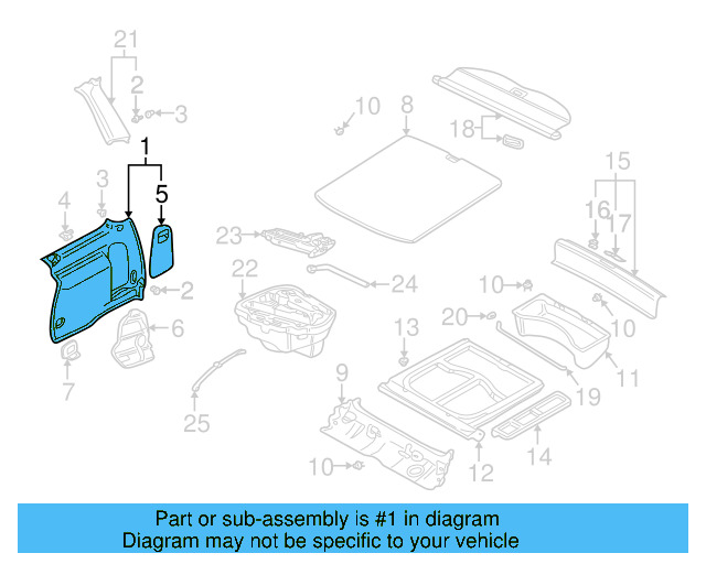 Rear Body Trim 1J5-863-459-N-B41