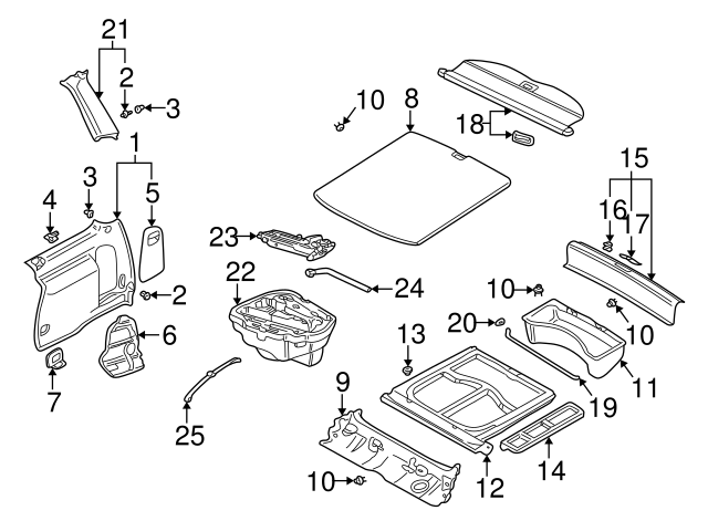 Body A 3B0-867-334 - View 50