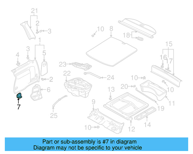 Tie Down Hook 1K0-864-203-C-2ZZ - View 78