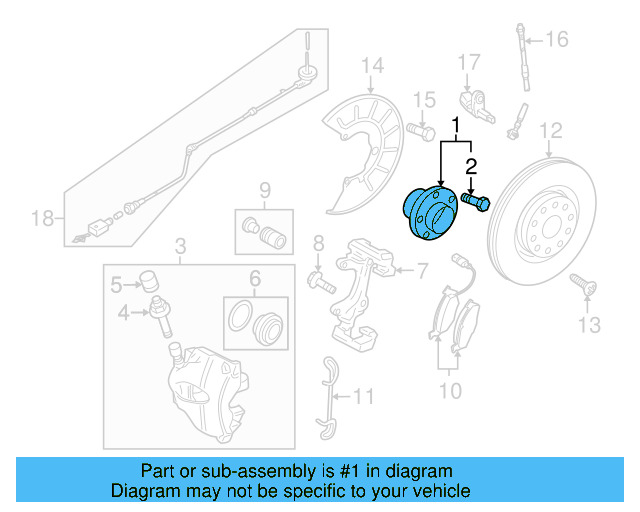 Wheel Bearing And Hub Assembly 5K0-498-621-A - View 5