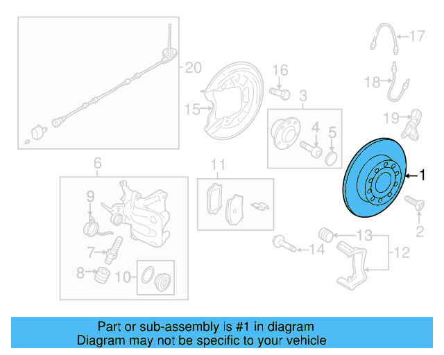 Disc Brake Rotor Rear 5Q0-615-601-D - View 25