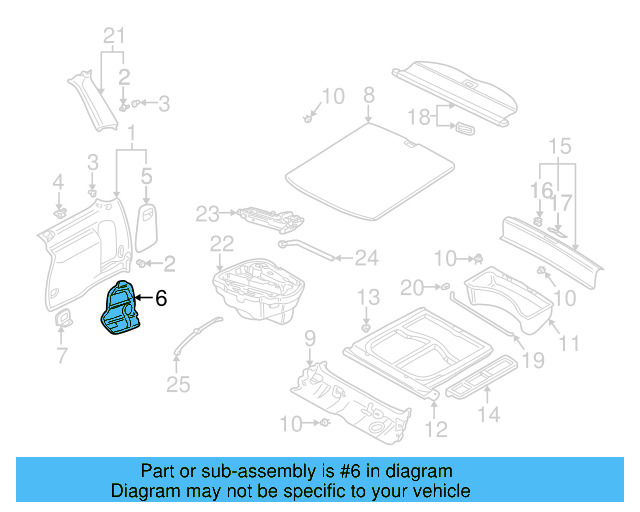 Storage Pocket 1J9-867-705-B41 - View 3