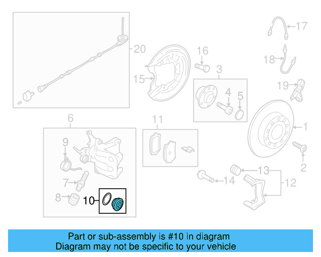 Disc Brake Caliper Repair Kit 5K0-698-671-C - View 6