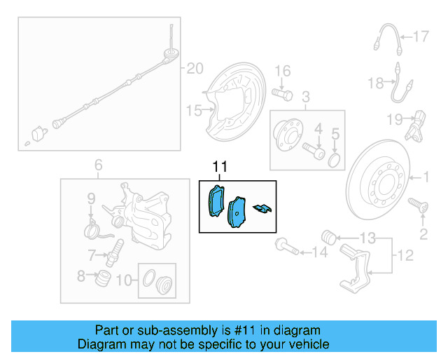 Brake Lining 5K0-698-451-D - View 24
