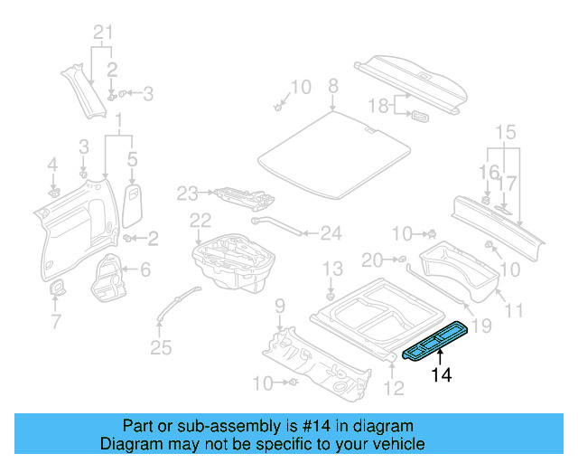 Storage Tray 1J9-858-857-B41 - View 2