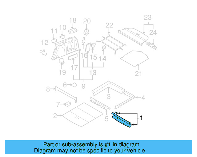 Rear Trim 3C9-863-459-C-9B9