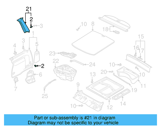 Pillar Trim 1J9-867-246-C-6K8