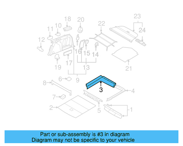 Floor Cover 3C9-863-463-M-4ES
