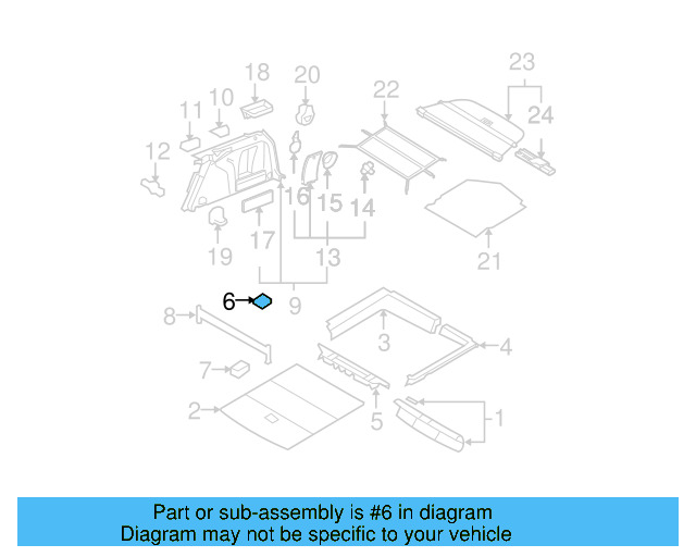 Trunk Lining Plate 4B5-863-627-B-01C - View 8