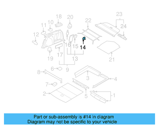 Knob 1J0-867-467-9B9 - View 9