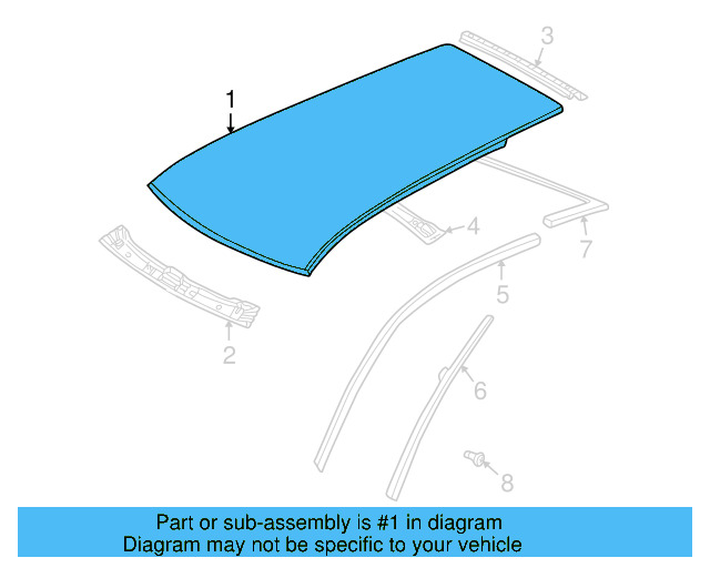 Roof Panel 1J4-817-101-A