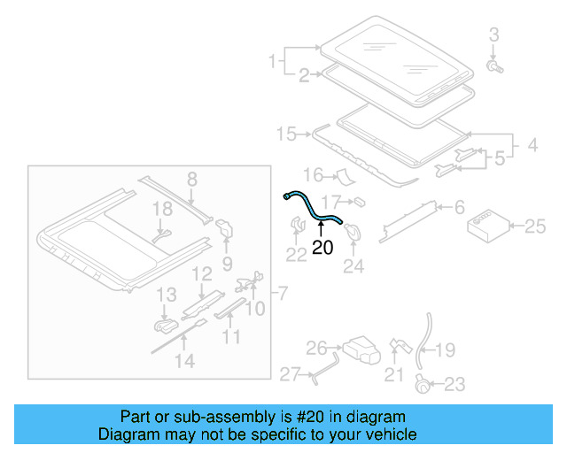 Drain Hose 5G0-877-228 - View 25
