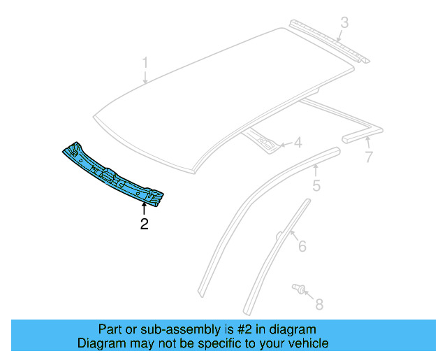 Header Panel 1J0-817-121-A - View 8