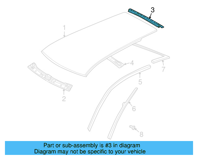 Rear Header 1J6-817-161-D - View 2