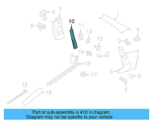 Grip Handle 5C6-857-607-B-82V
