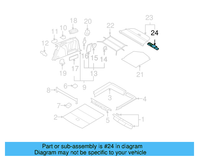Tonneau Cover Hook 3C9-867-900