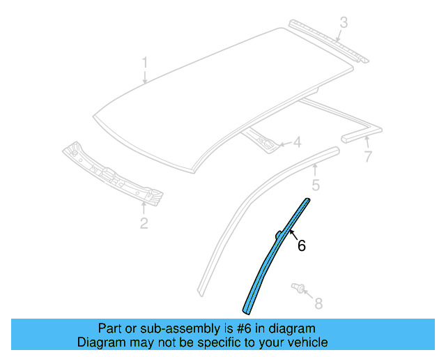 Drip Rail Cover 1J0-854-734-C - View 12