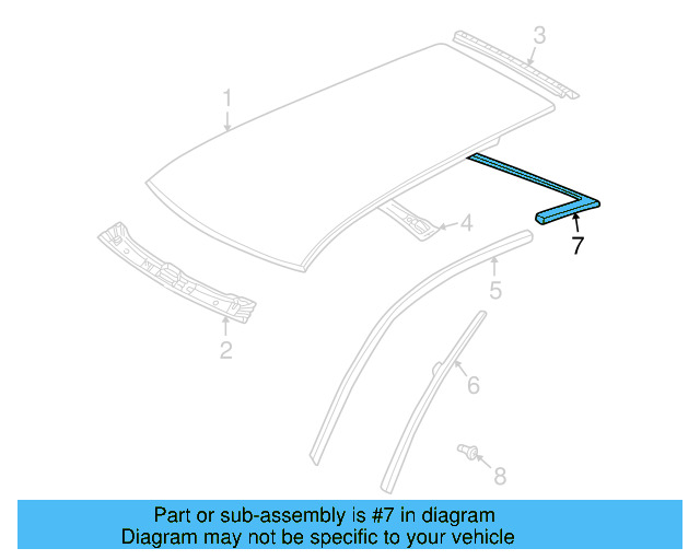 Drip Rail Cover 1J6-853-709-G-B41 - View 6